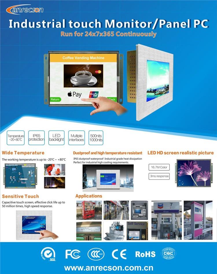 15 inç açık çerçeve endüstriyel lcd monitör 1